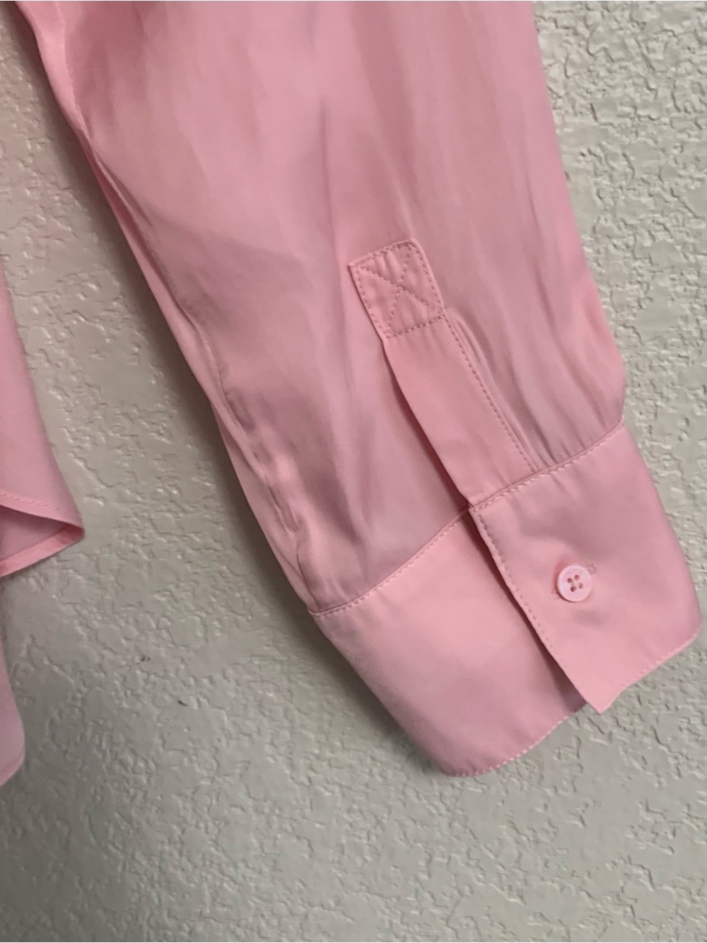 Zadig & Voltaire Blouse Top Womens S Tink Satin Vneck Long Sleeve Pink Glam - Picture 13 of 16